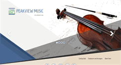 Desktop Screenshot of peakviewmusic.com